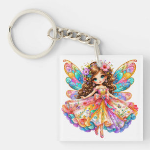 Porte-clés Fée Numérique Magique Colorée - Graphiques Fantast