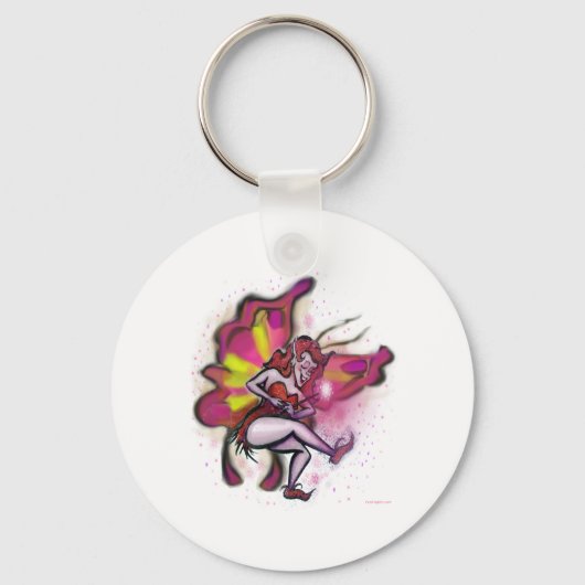 Porte-clés Fée rose (Recto)