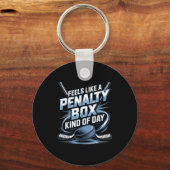 Porte-clés Feels Like A Penalty Box Kind Of Day Funny Hockey  (Recto)