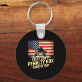 Porte-clés Feels Like A Penalty Box Kind Of Day Funny Hockey (Recto)