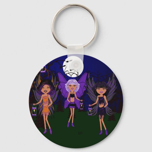 Porte-clés Féeries d'Halloween Les Soeurs de Hallow (Recto)