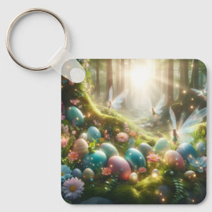 Porte-clés Fées de la forêt mystique Œufs de printemps magiqu