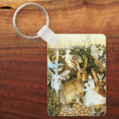 Porte-clés Fées et lapin (Recto)