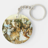 Porte-clés Fées et lapin (Dos)