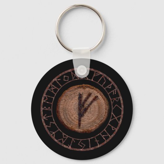 Porte-clés Fehu - Rune Aînée Futhark (Recto)