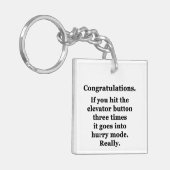 Porte-clés Félicitations (Devant gauche)