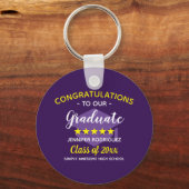 Porte-clés Félicitations À Notre Diplômé (Recto)