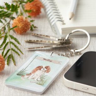 Porte-clés Félicitations au roi Cavalier Charles Spaniel