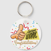 Porte-clés félicitations de travail impressionnantes (Recto)