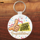 Porte-clés félicitations de travail impressionnantes (Recto)