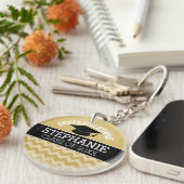 Porte-clés Félicitations Diplômé - Graduation personnalisée (Devant droit)