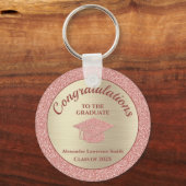 Porte-clés Félicitations Graduate Class of 2024 Pink Gold (Recto)