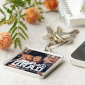 Porte-clés Félicitations Grand Moderne Simple Preppy Photo (Côté)