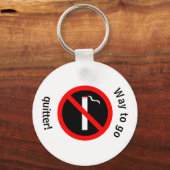 Porte-clés Félicitations pour cesser de fumer (Recto)