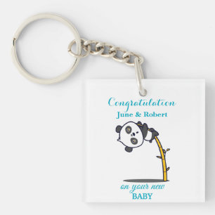 Porte-clés félicitations pour le nouveau bébé