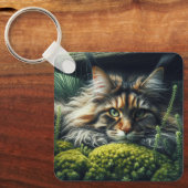 Porte-clés Feline du gardien forestier (Recto)