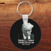 Porte-clés Felon Donald Trump Coupable De Le Verrouiller Dans (Recto)