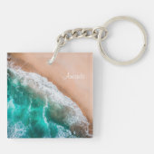 Porte-clés Feminine Tropical Beach Arrière - plan (Dos)
