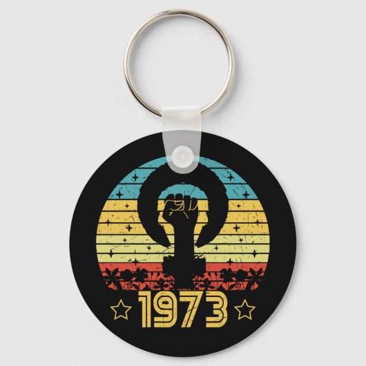 Porte-clés Feminist Roe V Wade Rights 1973 (Recto)