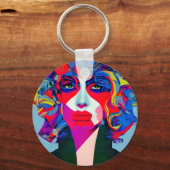 Porte-clés Femme Abstraite (Recto)