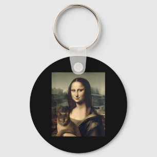 Porte-clés Femme Amoureux des chats Mona Lisa Cat Kitten