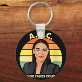 Porte-clés Femme Aoc Alexandria Ocasio-cortez First Femme P (Recto)