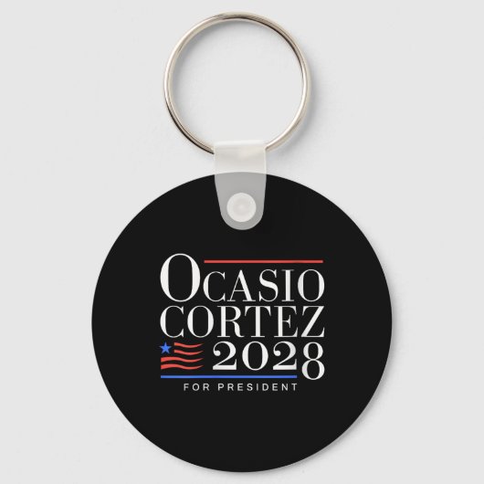 Porte-clés Femme Aoc Pour Président 2028 V-neck (Recto)