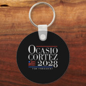 Porte-clés Femme Aoc Pour Président 2028 V-neck (Recto)