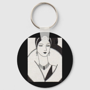 Porte-clés Femme art déco 1928