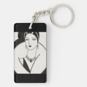 Porte-clés Femme art déco 1928 (Dos)