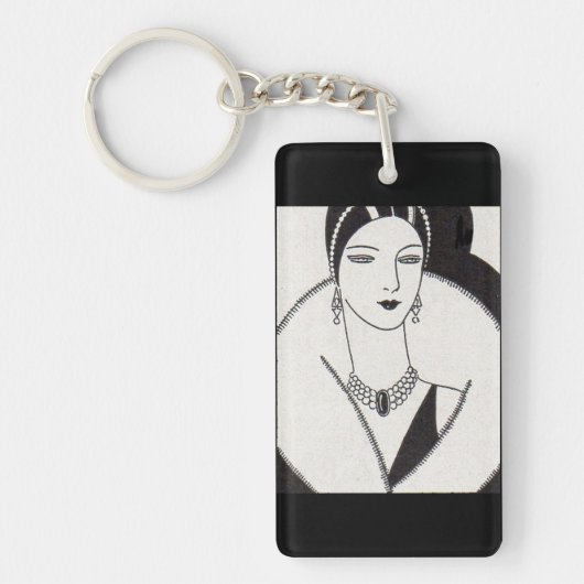 Porte-clés Femme art déco 1928 (Devant)