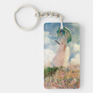 Porte-clés Femme au parasol & Peupliers de Claude Monet