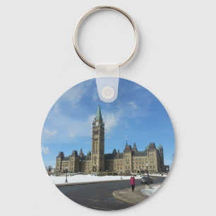Porte-clés Femme au Parlement canadien à Ottawa