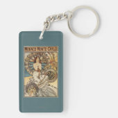 Porte-clés Femme avec des plumes - affiche ferroviaire de (Dos)