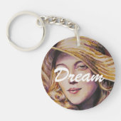 Porte-clés Femme avec le casquette (Devant)