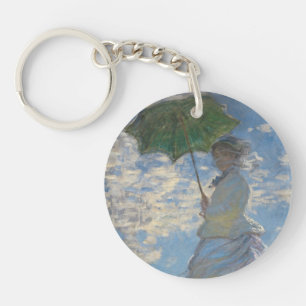 Porte-clés Femme avec parasol - Madame Monet et son fils