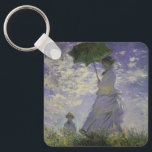 Porte-clés Femme avec parasol par Claude Monet, Art Vintage<br><div class="desc">La promenade, Camille Monet et Son Fils Jean (Femme avec un Parasol) (1875) de Claude Monet est une vintage peinture impressionniste de famille de portrait. Une mère se promène avec son jeune enfant dans un champ ou dans une prairie printanière. Elle tient un parasol et porte une belle robe qui...</div>