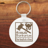Porte-clés Femme barbare (Recto)