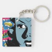 Porte-clés Femme bleue - Art pop (Dos)