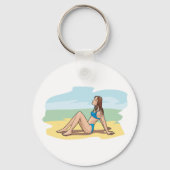 Porte-clés Femme bronzage (Recto)