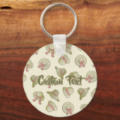 Porte-clés Femme Casquette d'été Jaune (Recto)