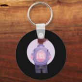 Porte-clés femme combat l'overdose Purple Ribbon Overdose (Recto)