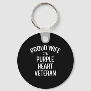 Porte-clés Femme De Coeur Violet Vétérinaire Chemise Fière Mi