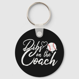 Porte-clés Femme de l'entraîneur de baseball a la priorité su