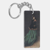 Porte-clés Femme de Monet en robe verte (Devant gauche)
