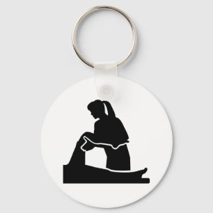 Porte-clés Femme de physiothérapeute