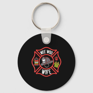 Porte-clés Femme de pompier Uniforme Pompier Sapeurs-Pompiers