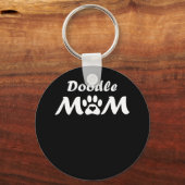 Porte-clés Femme Doodle Maman (Recto)