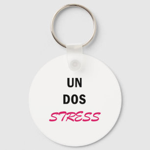 Porte-clés Femme drôle un dos stressé