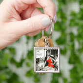 Porte-clés Femme d'un rouge ardent (main)